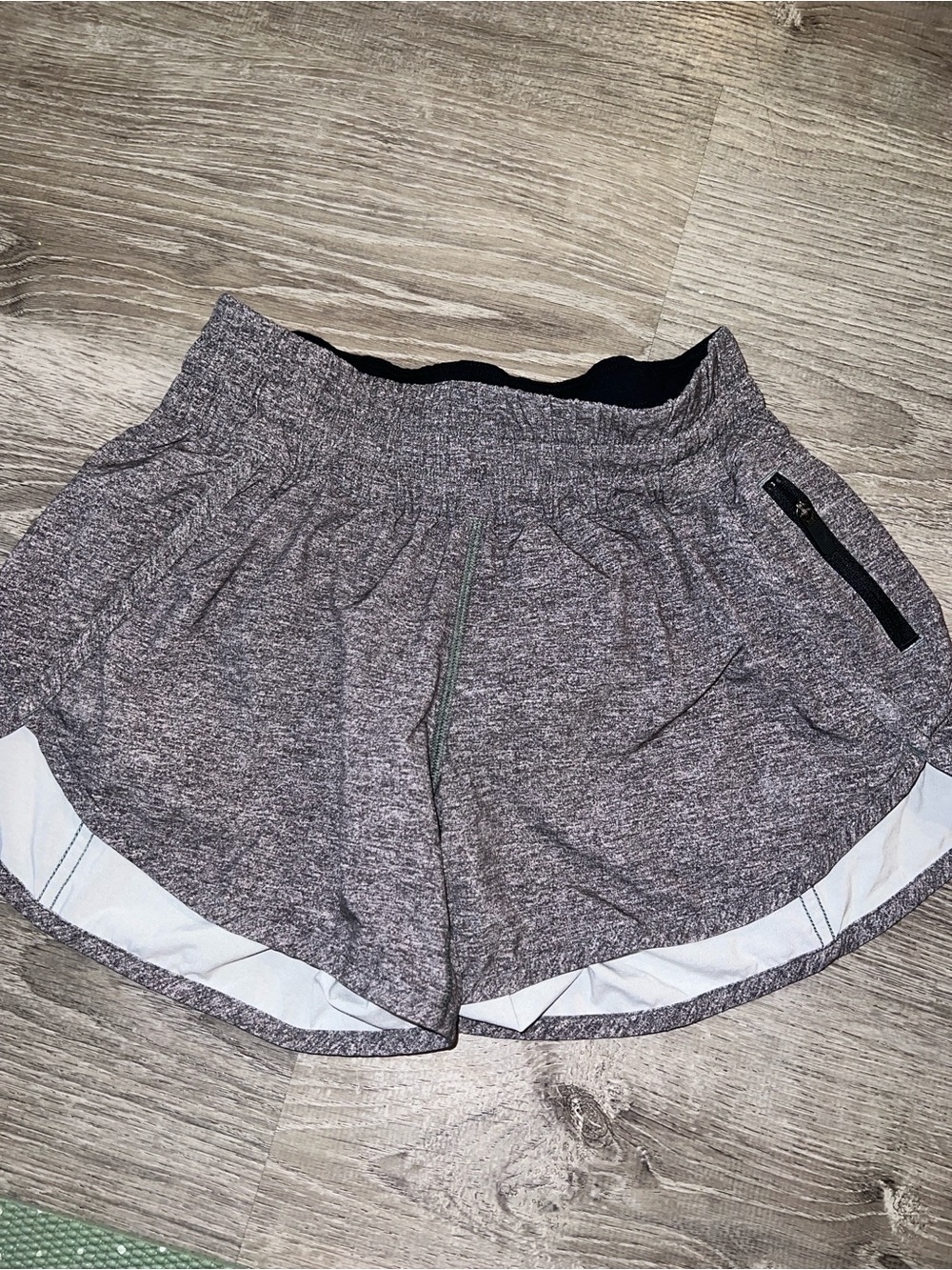 Women’s Lululemon Heathered Grey Tracker Shorts